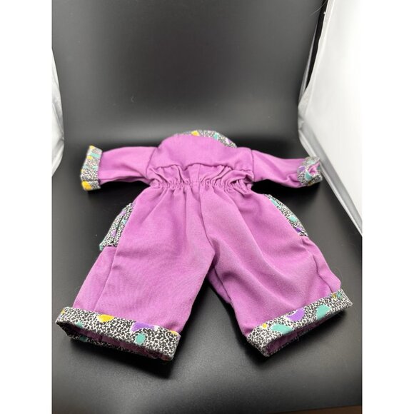 Vtg Cabbage Patch Kids Doll Designer Line Transitional VHTF Purple Jumper - Picture 9 of 11